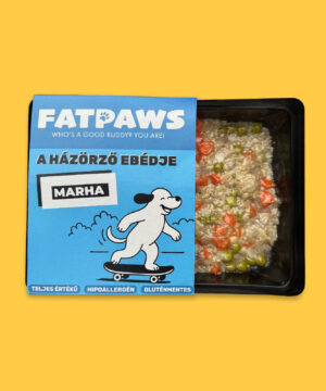 Fatpaws friss kutyaeledel teljesértékű A házörző ebédje Marhahússal